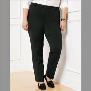 🖤 Talbots Women’s Black Refined Ponte Straight Leg Pull-On Dress Pants 18W 🖤
